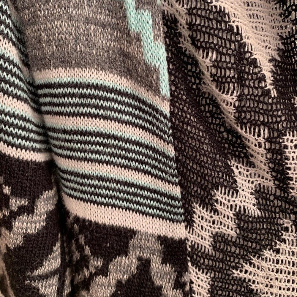 Say What? Open cardigan asymmetrical size small - Picture 3 of 6